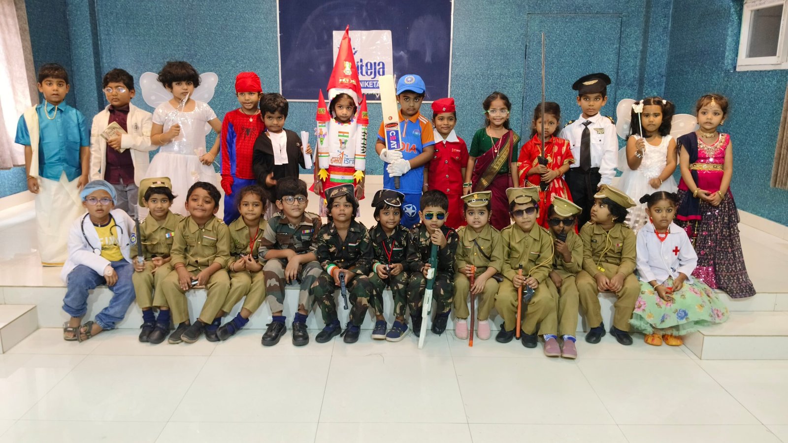 Students of Saiteja Vidyaniketan