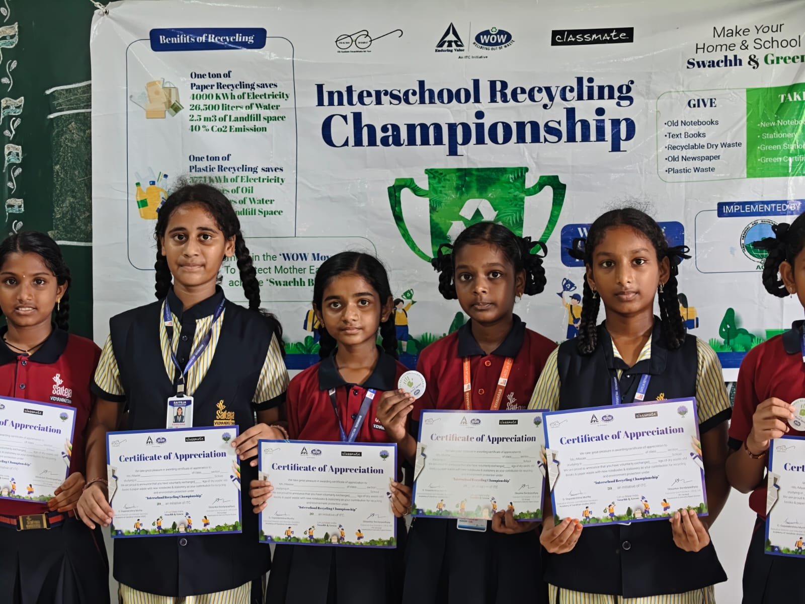 Students participating in educational activities